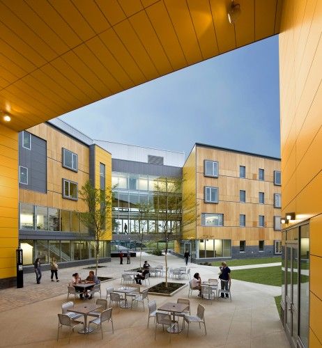 photo 4 Image of the north campus residence hall courtyard